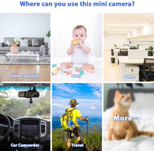 Load image into Gallery viewer, Mini Spy Camera WiFi, Relohas HD 1080P Spy Camera Wireless Hidden Live Streaming, Upgraded Night Vision/Motion Activated Spy Cam Nanny Cam, Security Camera for Home and Outdoor (with Cell Phone APP)
