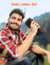 Load image into Gallery viewer, AOMAIS Sport II Portable Wireless Bluetooth Speakers 20W Bass Sound, 15H Playtime, Waterproof IPX7, Stereo Pairing, Durable Design Backyard, Outdoors, Travel, Pool, Home Party Orange