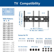 Load image into Gallery viewer, Rfiver Universal Mobile TV Stand Trolley Cart with Swivel Mount for Most 32"-65" LCD LED Plasma Flat\/Curved Screen TVs, Height Adjustable and Locking Wheels, Black Heavy Duty TV Mount Stand