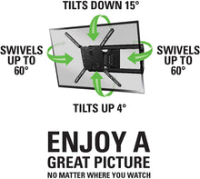 Load image into Gallery viewer, Sanus Full-Motion TV Wall Mount for 37" to 80" TVs Extends 18"