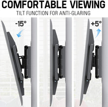 Load image into Gallery viewer, Mounting Dream TV Mount for Most 42-70 inch Flat Screen TVs Up to 100 lbs, Full Motion TV Wall Mount with Swivel Articulating 6 Arms, TV Wall Mounts Fit 12-16” Wood Studs, Max VESA 600x400mm