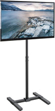Load image into Gallery viewer, VIVO Mobile TV Display Stand for 13 to 42 inch LED LCD Flat Panel Screens | Rolling Floor Stand Height Adjustable Mount with Wheels (STAND-TV07W)