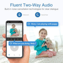Load image into Gallery viewer, Security Camera Indoor, Goowls 1080P HD Pan/Tilt 2.4GHz WiFi Home Camera Dog Camera Wireless IP Camera for Baby/Pet/Nanny Monitor Night Vision Motion Detection Two-Way Audio Works with Alexa