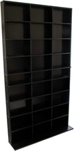 Load image into Gallery viewer, Atlantic Elite Media Storage Cabinet - New\/Improved Tower, Stores 837 CDs, 630 Blu-Rays, 531 DVDs, 624 PS3\/PS4 Games or 528 wii Games with 9 Fixed Shelves, PN38408117 in Black