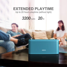 Load image into Gallery viewer, DOSS SoundBox Plus Portable Wireless Bluetooth Speaker with HD Sound and Deep Bass, Wireless Stereo Pairing, Built-in Mic, 20H Playtime, Portable Wireless Speaker for Home, Outdoor,Travel-Tiffany Blue