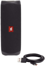 Load image into Gallery viewer, JBL Flip 5 Waterproof Portable Wireless Bluetooth Speaker Bundle with Hardshell Protective Case - Black