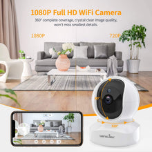 Load image into Gallery viewer, Home Security Camera, Baby Camera,1080P HD Wansview Wireless WiFi Camera for Pet\/Nanny, Free Motion Alerts, 2 Way Audio, Night Vision, Compatible with Alexa Echo Show, with TF Card Slot and Cloud