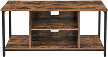 Load image into Gallery viewer, VASAGLE ALINRU Small TV Stand for 50 Inches TV, TV Console Table with Storage, Entertainment Center, for Living Room, Small Space, Industrial Rustic Brown ULTV39BX