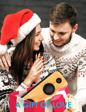 Load image into Gallery viewer, AOMAIS Life Bluetooth Speakers, 30W Loud Home Party Wireless Speaker, 2 Woofer & 2 Tweeters for Super Bass Stereo Sound, 100 Ft Bluetooth V5.0 and 12-Hour Playtime Subwoofer - Imitation Bamboo Panel