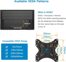 Load image into Gallery viewer, Perlesmith RV Lockable TV Wall Mount for Most 23-43 Inch LED, LCD, OLED Plasma, Flat Screen TVs Full Motion with Articulating Arm Bears up to 77 lbs Swivels Tilts Extends for MotorHomes Camper Trailer