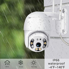 Load image into Gallery viewer, Pan Tilt Outdoor Security Camera, 1080P Home WiFi IP Camera, Pan Tilt Dome Surveillance Cam, Two Way Audio Motion Detection Clear Night Vision Onvif Waterproof CCTV Camera Support Max 128G SD