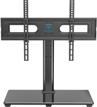 Load image into Gallery viewer, PERLESMITH Universal TV Stand Table Top TV Base for 37 to 70 inch LCD LED OLED 4K Flat Screen TVs - Height Adjustable TV Mount Stand with Tempered Glass Base, VESA 600x400mm, Holds up to 99lbs