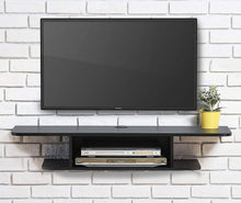 Load image into Gallery viewer, FITUEYES Wall Mounted Media Console, Floating TV Stand Component Shelf, Black, DS210501WB