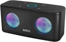 Load image into Gallery viewer, Bluetooth Speakers, DOSS SoundBox Plus Portable Wireless Bluetooth Speaker with 16W HD Sound and Deep Bass, Wireless Stereo Pairing, 20H Playtime, Wireless Speaker for Home, Outdoor, Travel - Black