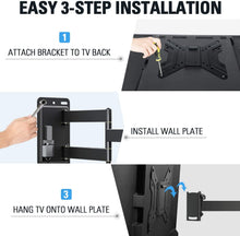 Load image into Gallery viewer, Mounting Dream Lockable RV TV Mount for 17-43 inch TV, RV Mount for Camper Trailer Motor Home Boat Truck, Full Motion Unique One Step Lock Design RV TV Wall Mount, 200mm VESA 44 lbs. MD2210