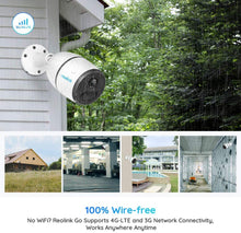 Load image into Gallery viewer, REOLINK Go 3G\/4G LTE Outdoor Wirefree Battery Security Camera Work with Google Assistant, Solar Capable, 1080p HD Night Vision 2-Way Audio, PIR Motion Sensor and Cloud