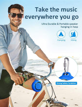 Load image into Gallery viewer, Outdoor Waterproof Bluetooth Speaker,Kunodi Wireless Portable Mini Shower Travel Speaker with Subwoofer, Enhanced Bass, Built in Mic for Sports, Pool, Beach, Hiking, Camping (Blue)
