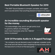 Load image into Gallery viewer, Tribit StormBox Bluetooth Speaker - 24W Portable Speaker, 360° Full Surround Sound, Enhanced Bass, Wireless Dual Pairing, IPX7 Waterproof, 20-Hour Playtime, 66ft Bluetooth Range Outdoor Speaker