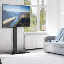 Load image into Gallery viewer, PERLESMITH Universal Floor TV Stand/Base with Swivel Mount for Most 32-65 inch LCD LED TVs - Height Adjustable, Cable Management and Space Saving, VESA 600x400mm, Perfect for Corner & Bedroom