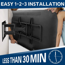 Load image into Gallery viewer, Mounting Dream TV Mount Bracket for 42-70 Inch Flat Screen TVs, Full Motion TV Wall Mounts with Swivel Articulating Dual Arms , Heavy Duty Design - Max VESA 600x400mm , 100 LBS Loading , MD2296