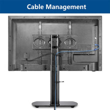 Load image into Gallery viewer, Rfiver Universal Tabletop TV Stand Base with Swivel Mount Height Adjustable fit Most 32" - 65" LCD LED Flat Panel Screen or Curved TVs, Black