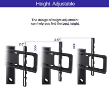 Load image into Gallery viewer, IANIYA Swivel Floor TV Stand with Mount Height Adjustable Bracket Entertainment Stand for 32 to 65 inch Plasma LCD LED or Curved Screen TV 3-Tier Tempered Glass Universal Media Stand Floor tv Stand