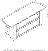 Load image into Gallery viewer, FURINNO Parsons 42-in TV Entertainment Center, French Oak Grey