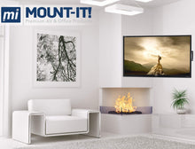 Load image into Gallery viewer, Mount-It! Corner TV Mount | Premium Swivel Full Motion Caddy Corner Wall Bracket for 37-63 inch Flat Panel Screens VESA up to 800x400, 132 lb Capacity, Black