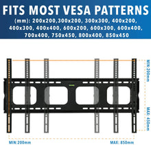 Load image into Gallery viewer, Mount-It! Large Tilting TV Wall Mount Bracket | 42 43 50 55 58 65 70 75 80 Inch | 220 Pound Capacity | VESA Compatible | Low Profile | Flat Screens
