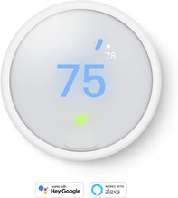 Load image into Gallery viewer, Google E Nest Automated Climate Thermostat, white (T4000ES), 1