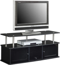 Load image into Gallery viewer, Convenience Concepts 151202 Designs2Go TV Stand with 3 Cabinets, Black
