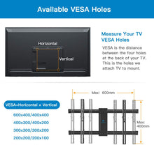 Load image into Gallery viewer, PERLESMITH Full Motion TV Wall Mount for Most 37-70 Inch TVs up to 132lbs - Fits 16”, 18”, 24” Wood Studs - Articulating TV Mount Dual Arms with Tilts, Swivels & Extends 16”, Max VESA 600x400mm