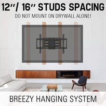 Load image into Gallery viewer, Mounting Dream TV Mount for Most 42-70 inch Flat Screen TVs Up to 100 lbs, Full Motion TV Wall Mount with Swivel Articulating 6 Arms, TV Wall Mounts Fit 12-16” Wood Studs, Max VESA 600x400mm