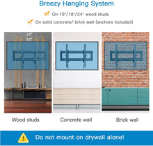 Load image into Gallery viewer, Advanced Full Tilt Extension TV Wall Mount Bracket for Most 50-90 Inch OLED LCD LED Curved Flat TVs-Extends for Max Tilting On Large TVs, fits 16-24 Inch Studs, Max 165 LBS VESA 600x400mm by Pipishell