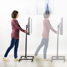 Load image into Gallery viewer, VIVO Mobile TV Display Stand for 13 to 42 inch LED LCD Flat Panel Screens | Rolling Floor Stand Height Adjustable Mount with Wheels (STAND-TV07W)