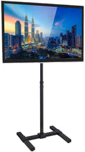 Load image into Gallery viewer, Mount-It! Mobile TV Stand with Wheels, Adjustable Height Rolling Cart for 13" - 42" Flat Panel LCD LED Screens (MI-879)