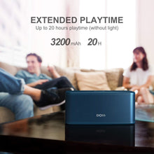 Load image into Gallery viewer, DOSS SoundBox Plus Portable Wireless Bluetooth Speaker with HD Sound and Deep Bass, Wireless Stereo Pairing, Built-in Mic, 20H Playtime, Portable Wireless Speaker for Phone, Tablet, TV, and More-Blue