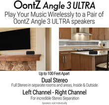 Load image into Gallery viewer, OontZ Angle 3 Ultra (3rd Gen) 5.0 Bluetooth Speaker (Updated), 14 Watts, Hi-Quality Sound & Bass, 100 Ft Wireless Range, Play Two Speakers Together, IPX7, Bluetooth Speakers by SoundWorks (Black)