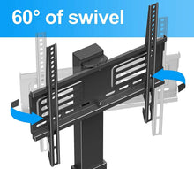 Load image into Gallery viewer, FITUEYES Universal Floor TV Stand Base with Swivel Mount for 26 to 55 inch Flat and Curved Screen TVs, Black TV Stands with Cable Management Modern Style TT106001MB