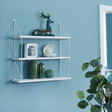Load image into Gallery viewer, WELLAND 3-Tier Display Wall Shelf Storage Rack Wall Rack Holder Rack, White