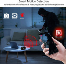Load image into Gallery viewer, Hidden Camera Miota Spy Camera Wireless Security Nanny Cam with 1080P Full HD, WiFi, Night Vision, Motion Detection, Bluetooth Speaker,FM Radio,Cell Phone App,No Sound Recording