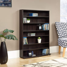 Load image into Gallery viewer, Sauder Multimedia Storage Tower, Cinnamon Cherry finish