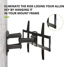 Load image into Gallery viewer, USX MOUNT Full Motion TV Wall Mount for Most 47-84 inch Flat Screen/LED/4K TVs, TV Mount Bracket Dual Swivel Articulating Tilt 6 Arms, Max VESA 600x400mm, Holds up to 132lbs, Arms Up to 16" Wood Stud