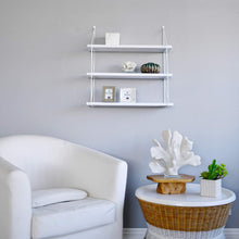 Load image into Gallery viewer, WELLAND 3-Tier Display Wall Shelf Storage Rack Wall Rack Holder Rack, White