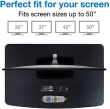 Load image into Gallery viewer, Mount-It! TV Turntable Stand, Rotating Swivel TV Base 32, 37, 40, 42, 47, and 50" TVs, 29 mm Thick Wood, Black