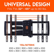 Load image into Gallery viewer, ECHOGEAR Corner TV Wall Mount for TVs Up to 65" - Easy to Install Single Stud Design for Maximum Wall Compatibility - 24" of Smooth Extension Plus Swivel, Tilt, Finish with Built-in Cable Management