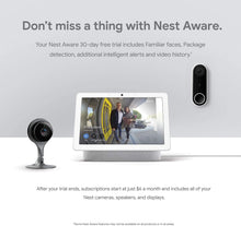 Load image into Gallery viewer, Google Nest Cam - Indoor Home Security Camera with Night Vision works with Google Assistant and Alexa, Black, 3 Pack