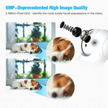 Load image into Gallery viewer, Wireless Camera, 5MP HD Lefun Security Camera, Surveillance WiFi IP Camera for Baby/Pet/Dog/Nanny/Home/Indoor Security Camera with Sound Motion Detect Deterrent Alarm Two-Way Audio Night Vision