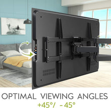 Load image into Gallery viewer, USX MOUNT Full Motion TV Mount Wall Bracket for 42"-80" Flat Screen LED LCD 4K TV, Tilt Swivel TV Mounts with Articulating Arms Max VESA 600x400mm, Weight Capacity 99lbs Up to 24" Wood Stud