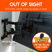 Load image into Gallery viewer, ECHOGEAR Full Motion Articulating TV Wall Mount Bracket for TVs Up to 78" - Smooth Extention, Swivel, Tilt - Wall Template for Easy Install - Centers & Levels After Mounting Plus Hides Your Cables